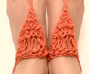 How to loom knit sandals