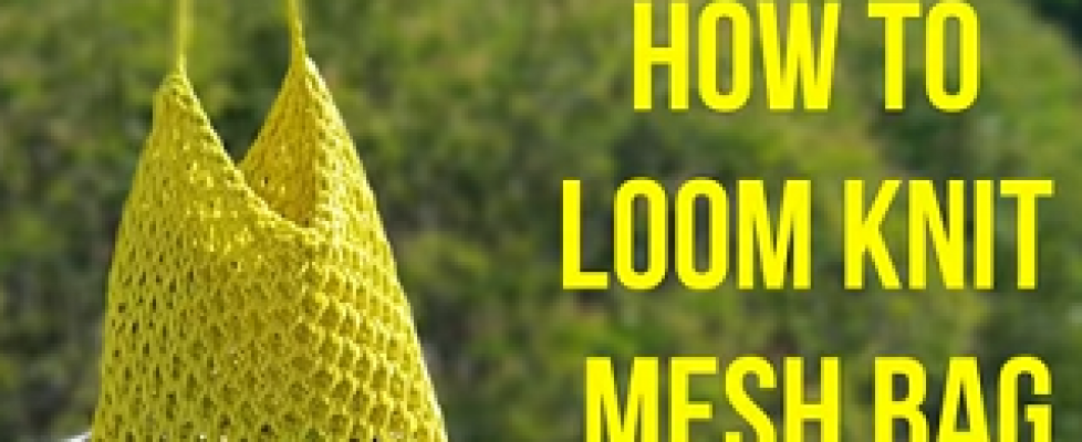 Easy Loom Knit Project Mesh Bag