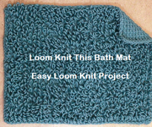 loom knit a bath mat